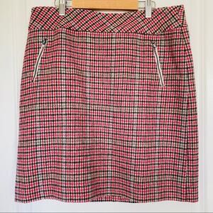Talbots Houndstooth Wool Pencil Skirt